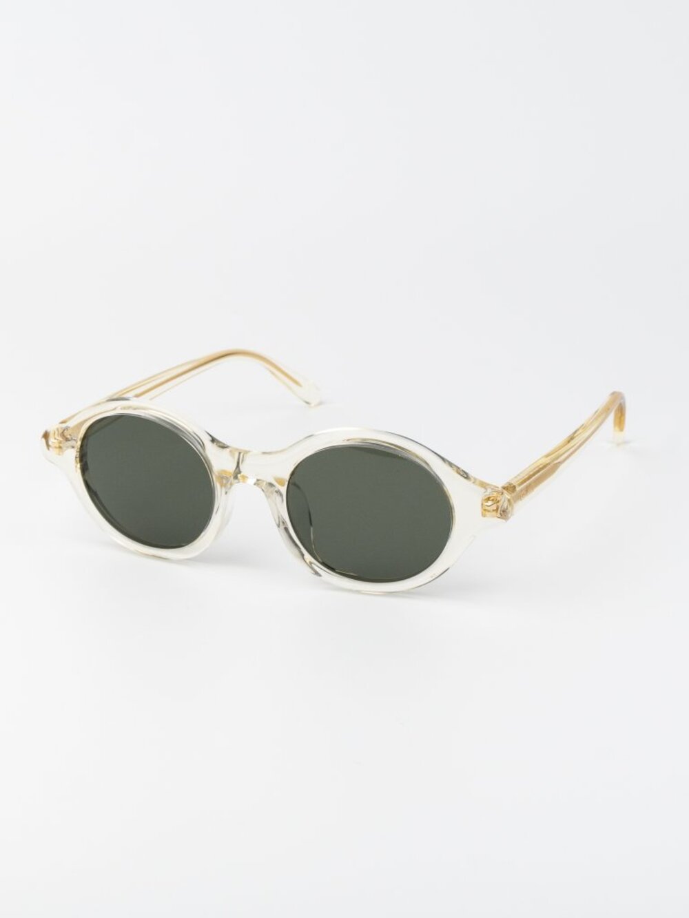 Loewe Men Sunglasses Pale Yellow Green Round LW40162U 57N NEW AUTHENTIC